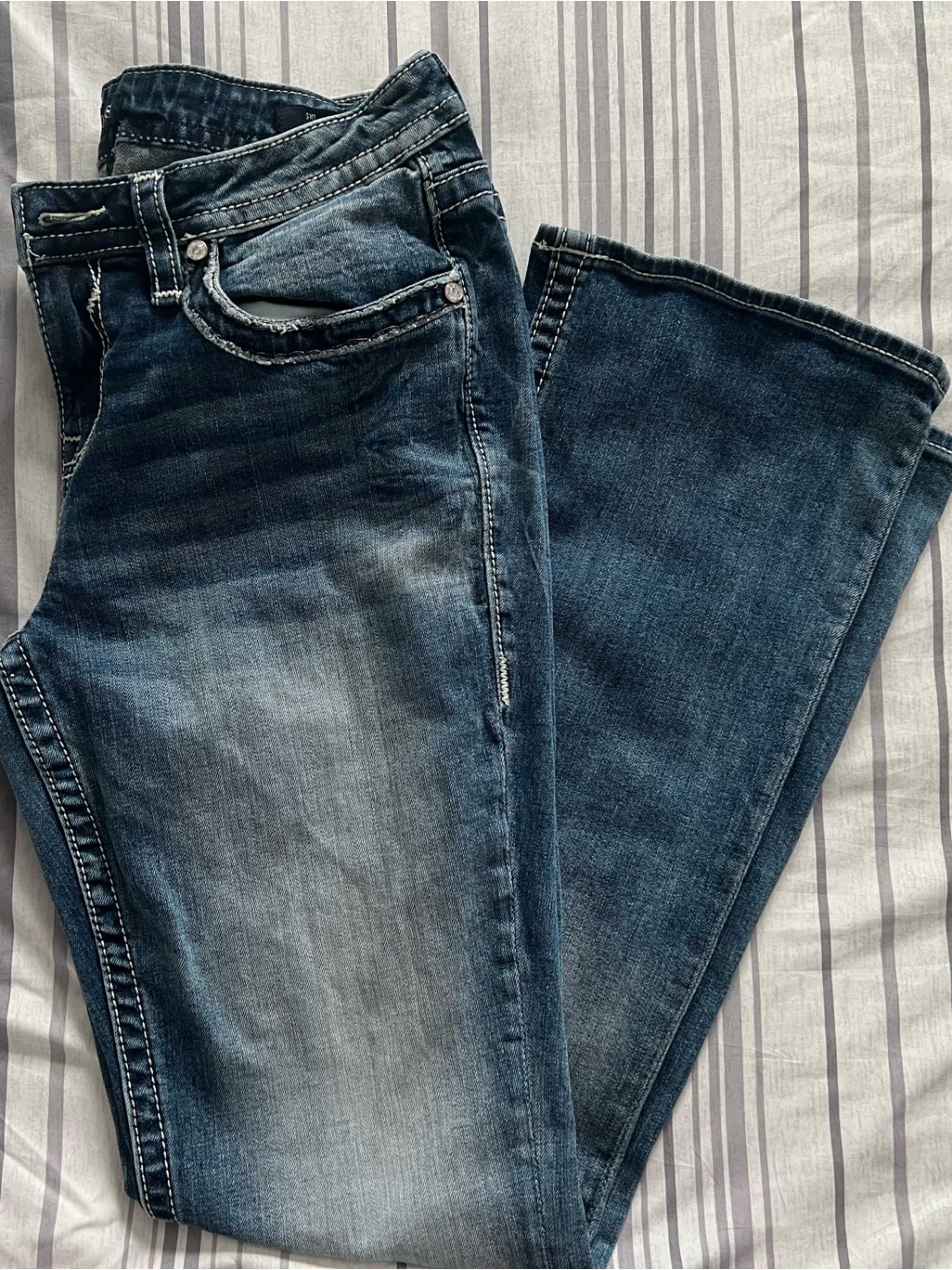 Vigoss Dark Wash Slim Boot Jeans - Size 10